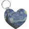 The Starry Night (Van Gogh 1889) Heart Keychain (Personalized)