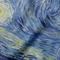 The Starry Night (Van Gogh 1889) Hooded Baby Towel- Detail Close Up