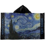 The Starry Night (Van Gogh 1889) Kids Hooded Towel