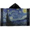 The Starry Night (Van Gogh 1889) Kids Hooded Towel