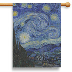 The Starry Night (Van Gogh 1889) 28" House Flag - Single Sided