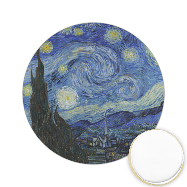 Custom The Starry Night (Van Gogh 1889) Printed Cookie Topper - 2.15"
