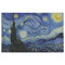 The Starry Night (Van Gogh 1889) Indoor / Outdoor Rug - 5'x8' - Front Flat