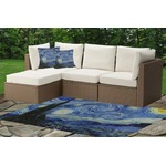 The Starry Night (Van Gogh 1889) Indoor / Outdoor Rug - Custom Size