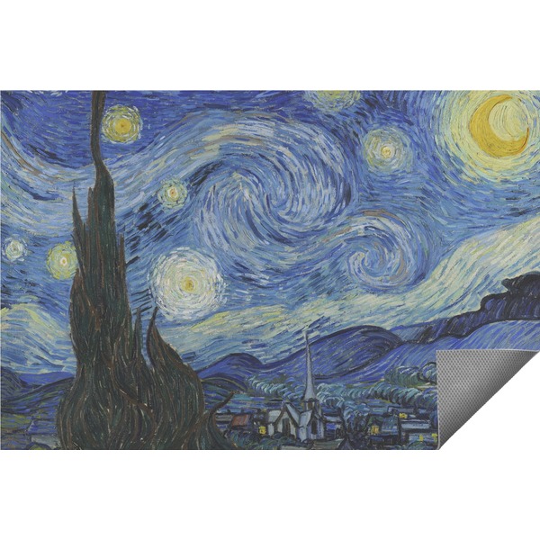 Custom The Starry Night (Van Gogh 1889) Indoor / Outdoor Rug