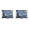 The Starry Night (Van Gogh 1889)  Indoor Rectangular Burlap Pillow (Front and Back)