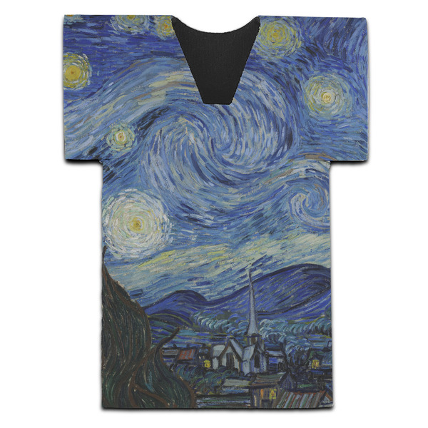 Custom The Starry Night (Van Gogh 1889) Jersey Bottle Cooler