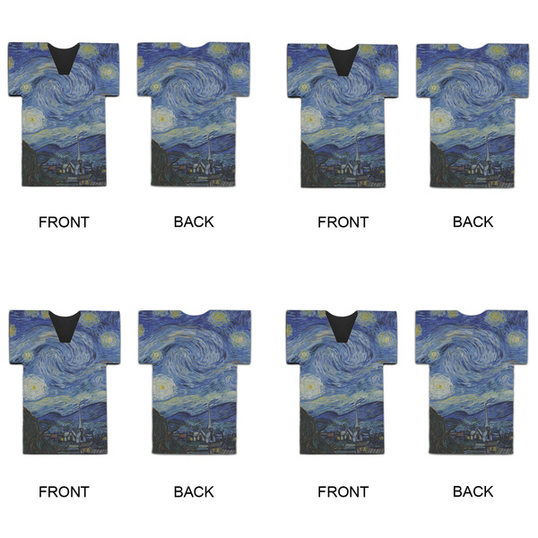 The Starry Night (Van Gogh 1889) Jersey Bottle Cooler - Set of 4 - APPROVAL