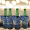 The Starry Night (Van Gogh 1889) Jersey Bottle Cooler - Set of 4 - LIFESTYLE