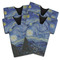 The Starry Night (Van Gogh 1889) Jersey Bottle Cooler - Set of 4 - MAIN (flat)