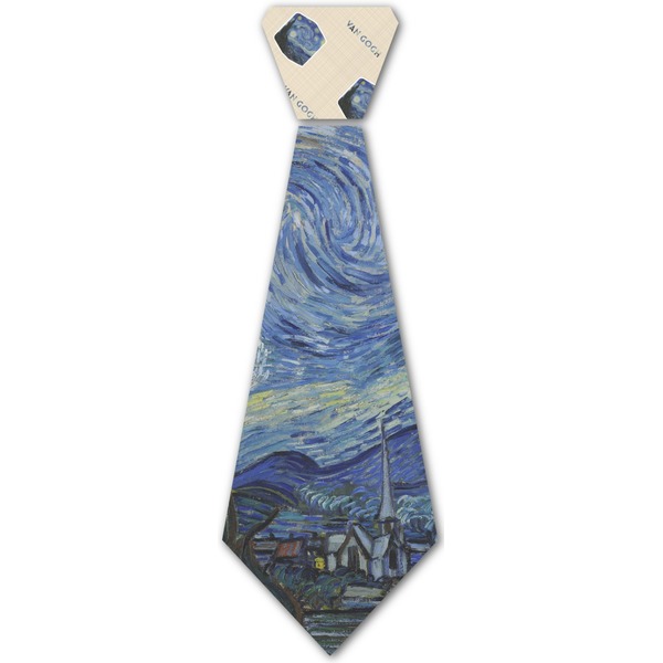 Custom The Starry Night (Van Gogh 1889) Iron On Tie