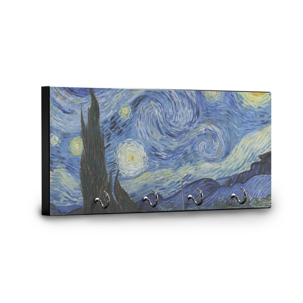 The Starry Night (Van Gogh 1889) Key Hanger - Front View with Hooks