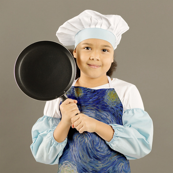 The Starry Night (Van Gogh 1889) Kid's Aprons - Medium - Lifestyle