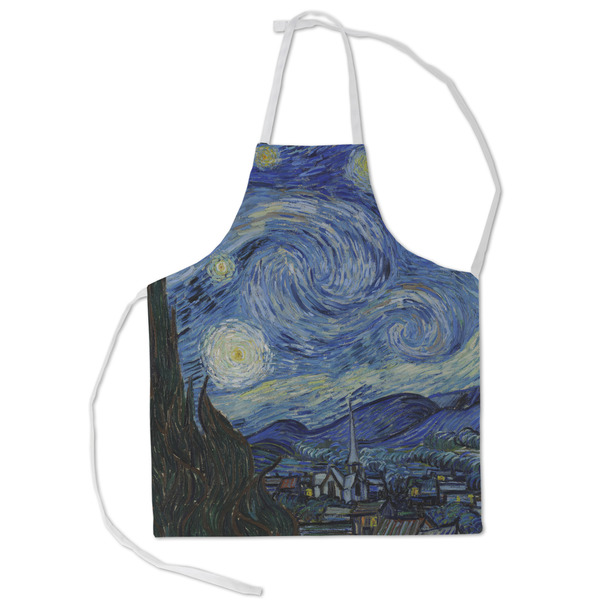 Custom The Starry Night (Van Gogh 1889) Kid's Apron - Small