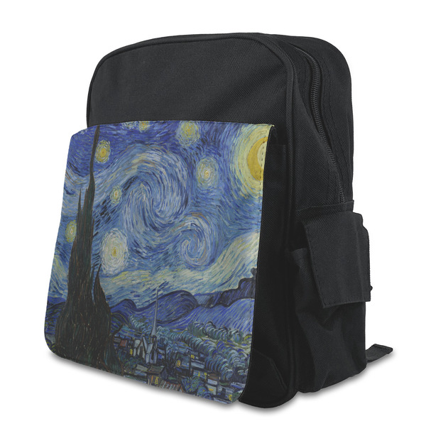 Custom The Starry Night (Van Gogh 1889) Preschool Backpack