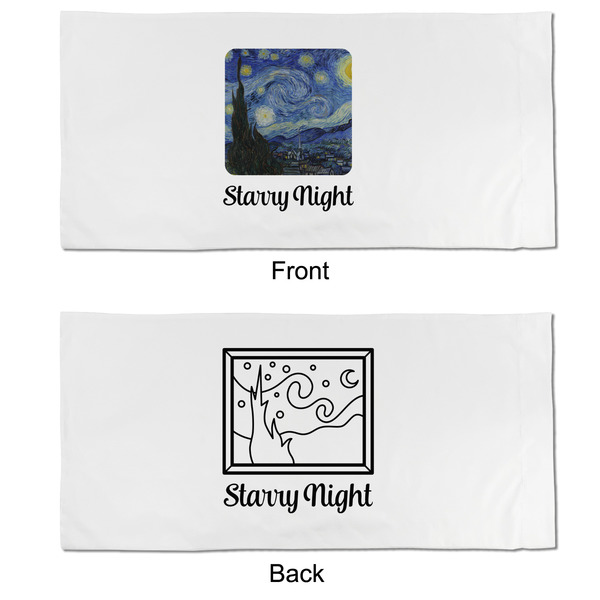 The Starry Night (Van Gogh 1889) King Pillow Case - APPROVAL (partial print)