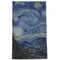 The Starry Night (Van Gogh 1889) Kitchen Towel - Poly Cotton - Full Front
