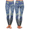 The Starry Night (Van Gogh 1889) Ladies Leggings - Front and Back