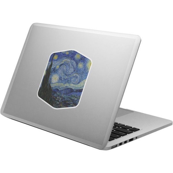 Custom The Starry Night (Van Gogh 1889) Laptop Decal