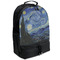 The Starry Night (Van Gogh 1889) Large Backpack - Black - Angled View