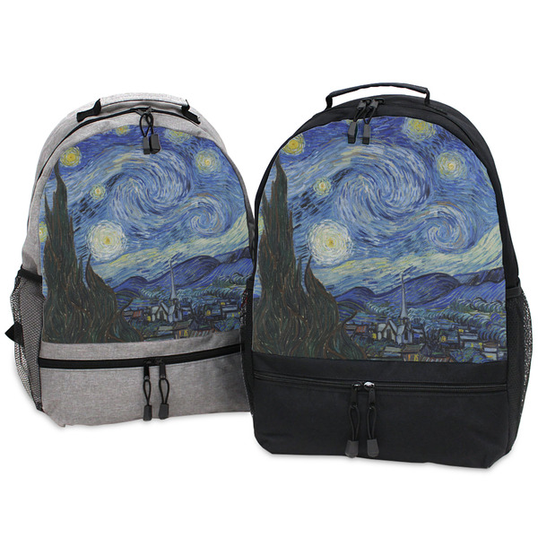 The Starry Night (Van Gogh 1889) Large Backpacks - Both