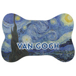 The Starry Night (Van Gogh 1889) Bone Shaped Dog Food Mat