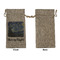 The Starry Night (Van Gogh 1889) Large Burlap Gift Bags - Front Approval