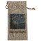 The Starry Night (Van Gogh 1889) Large Burlap Gift Bags - Front