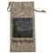 The Starry Night (Van Gogh 1889) Large Burlap Gift Bag - Front