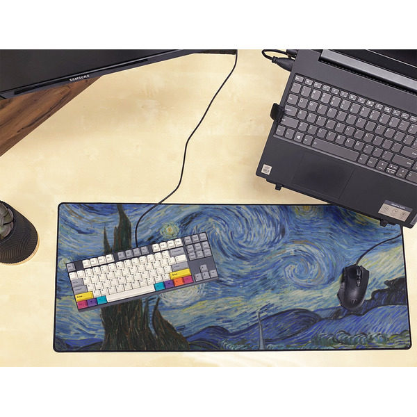 The Starry Night (Van Gogh 1889) Large Gaming Mats - LIFESTYLE
