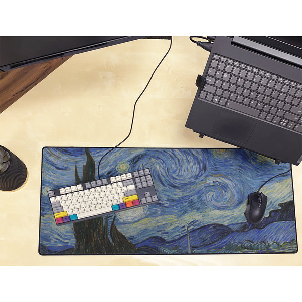 The Starry Night (Van Gogh 1889) Large Gaming Mats - LIFESTYLE