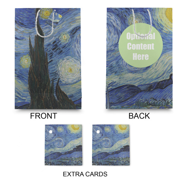 The Starry Night (Van Gogh 1889) Large Gift Bag - Approval