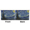 The Starry Night (Van Gogh 1889) Large Zipper Pouch Approval (Front and Back)