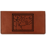 The Starry Night (Van Gogh 1889) Leatherette Checkbook Holder