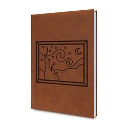 The Starry Night (Van Gogh 1889) Leather Sketchbook - Small - Double Sided