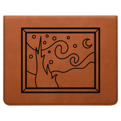 The Starry Night (Van Gogh 1889) Leatherette 4-Piece Wine Tool Set