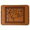 The Starry Night (Van Gogh 1889) Leatherette Patches - Rectangle
