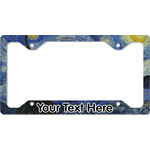The Starry Night (Van Gogh 1889) License Plate Frame - Style C