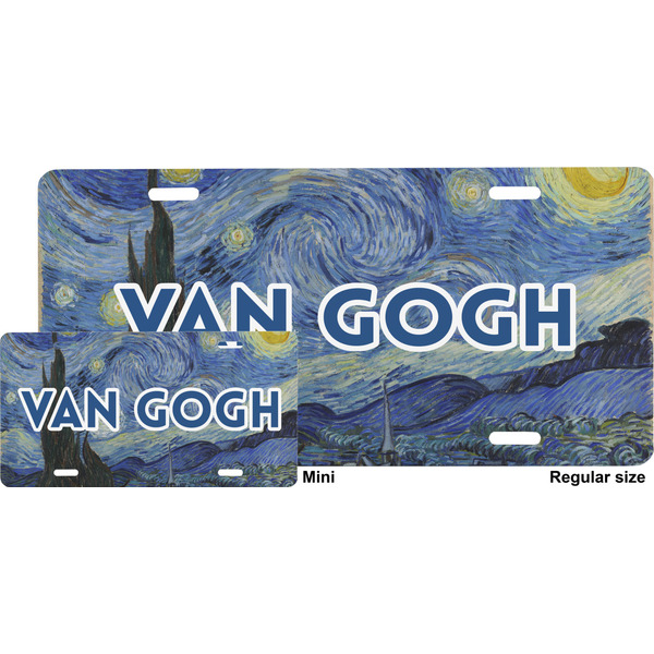 The Starry Night (Van Gogh 1889) License Plate (Sizes)