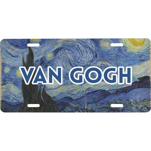 Custom The Starry Night (Van Gogh 1889) Front License Plate