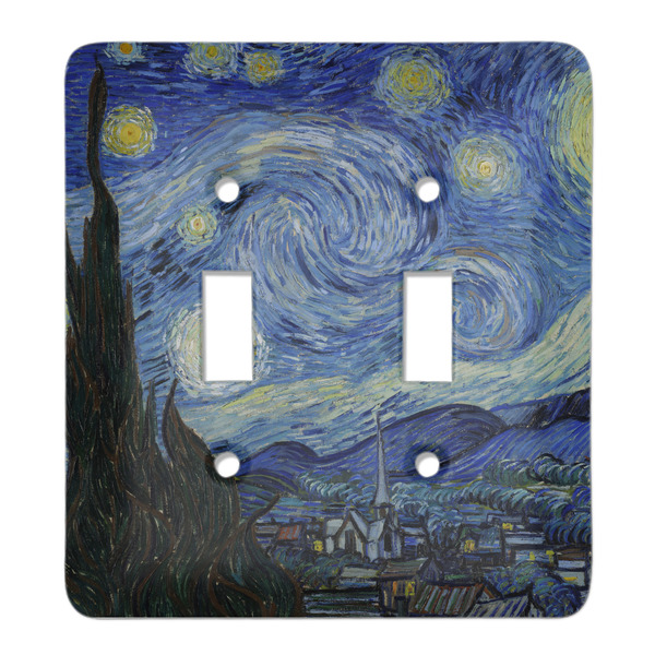 Custom The Starry Night (Van Gogh 1889) Light Switch Cover (2 Toggle Plate)