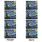 The Starry Night (Van Gogh 1889) Linen Placemat - APPROVAL Set of 4 (double sided)