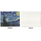 The Starry Night (Van Gogh 1889) Linen Placemat - APPROVAL Single (single sided)