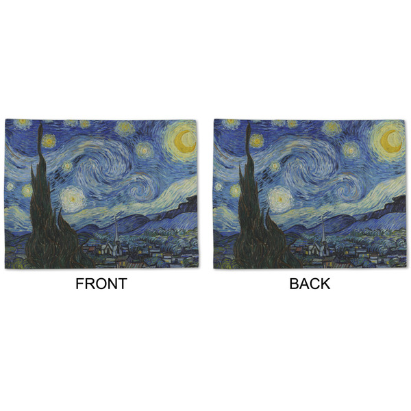 The Starry Night (Van Gogh 1889) Linen Placemat - APPROVAL (double sided)