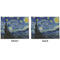 The Starry Night (Van Gogh 1889) Linen Placemat - APPROVAL (double sided)