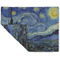 The Starry Night (Van Gogh 1889) Linen Placemat - Folded Corner (double side)