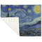 The Starry Night (Van Gogh 1889) Linen Placemat - Folded Corner (single side)