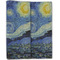 The Starry Night (Van Gogh 1889) Linen Placemat - Folded Half (double sided)