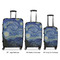The Starry Night (Van Gogh 1889) Luggage Bags all sizes - With Handle
