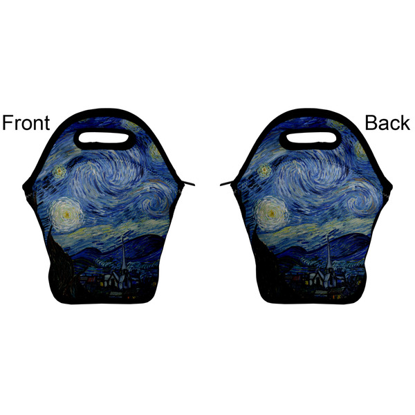 The Starry Night (Van Gogh 1889) Lunch Bag - Front and Back
